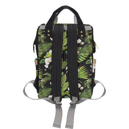 Tropical Flower Pattern Print Design TF026 Diaper Bag Backpack