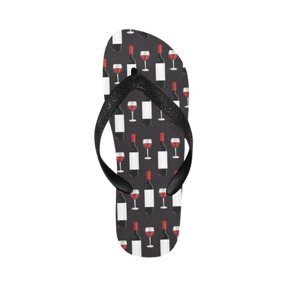 Wine Print Design LKS309 Flip Flops