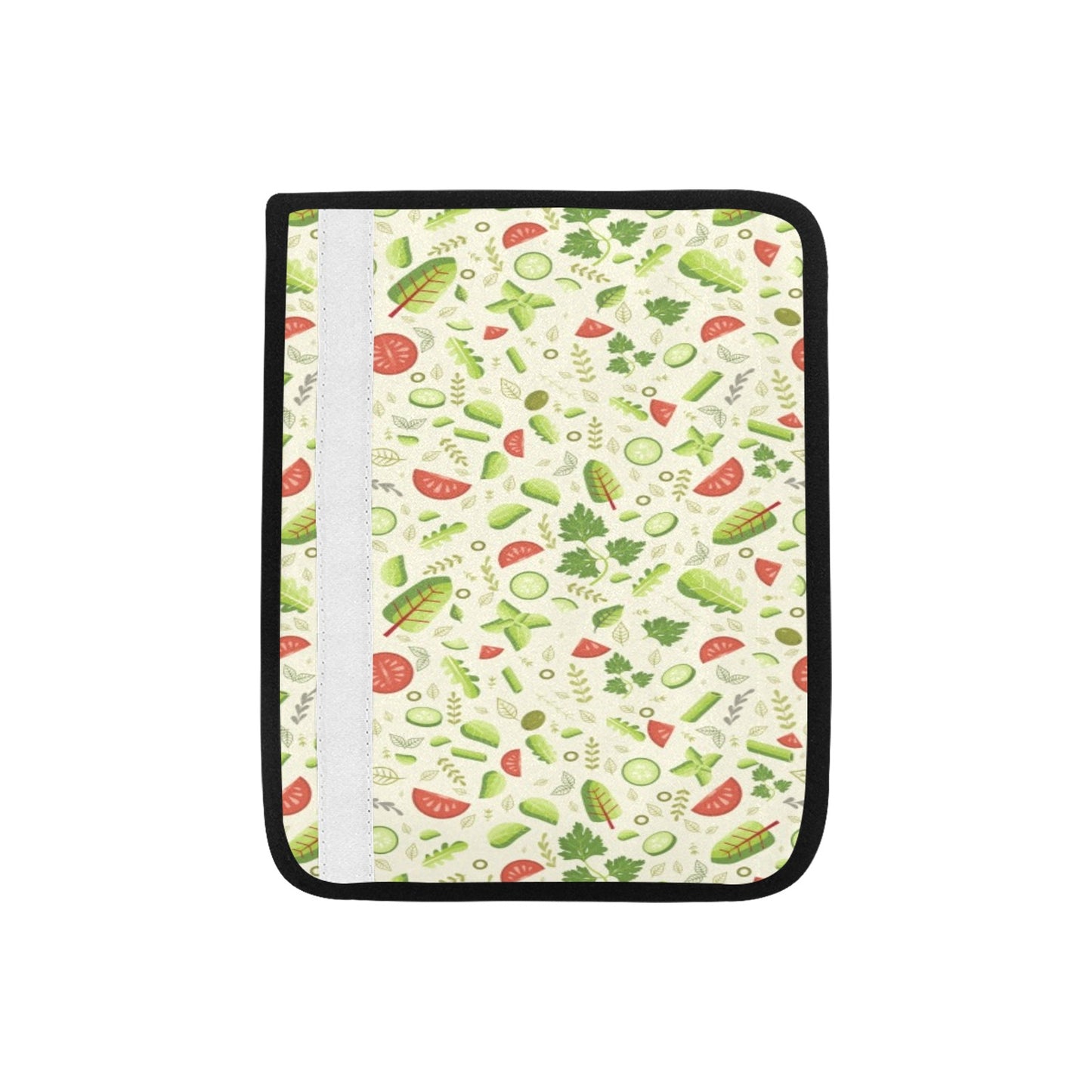 Salad Vegetable Print Design LKS302 Car Seat Belt Cover