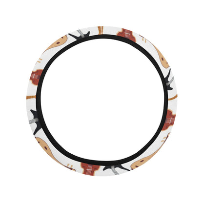 Banjo Print Design LKS403 Steering Wheel Cover with Elastic Edge
