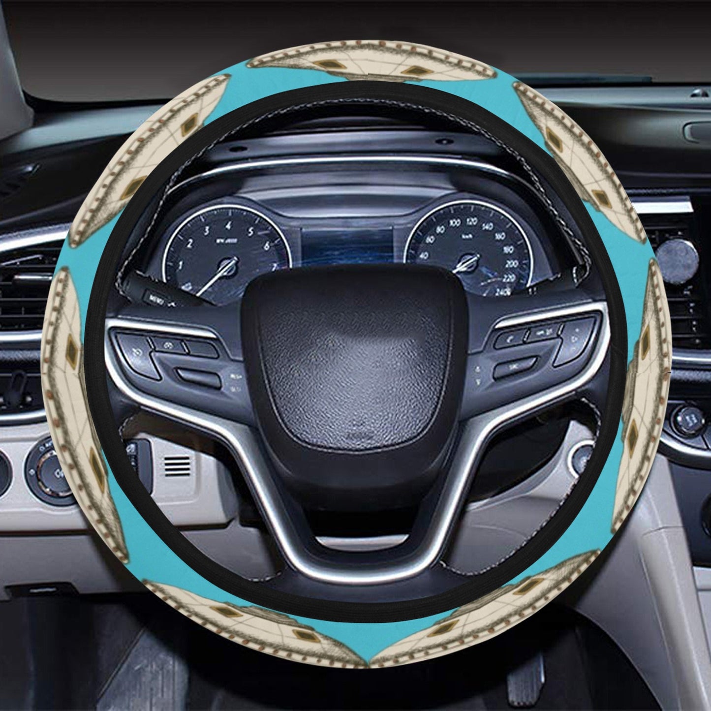 UFO Print Design LKS301 Steering Wheel Cover with Elastic Edge