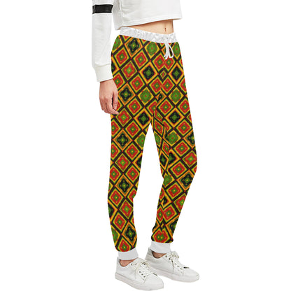 Rasta Reggae Color Pattern Unisex Sweatpants