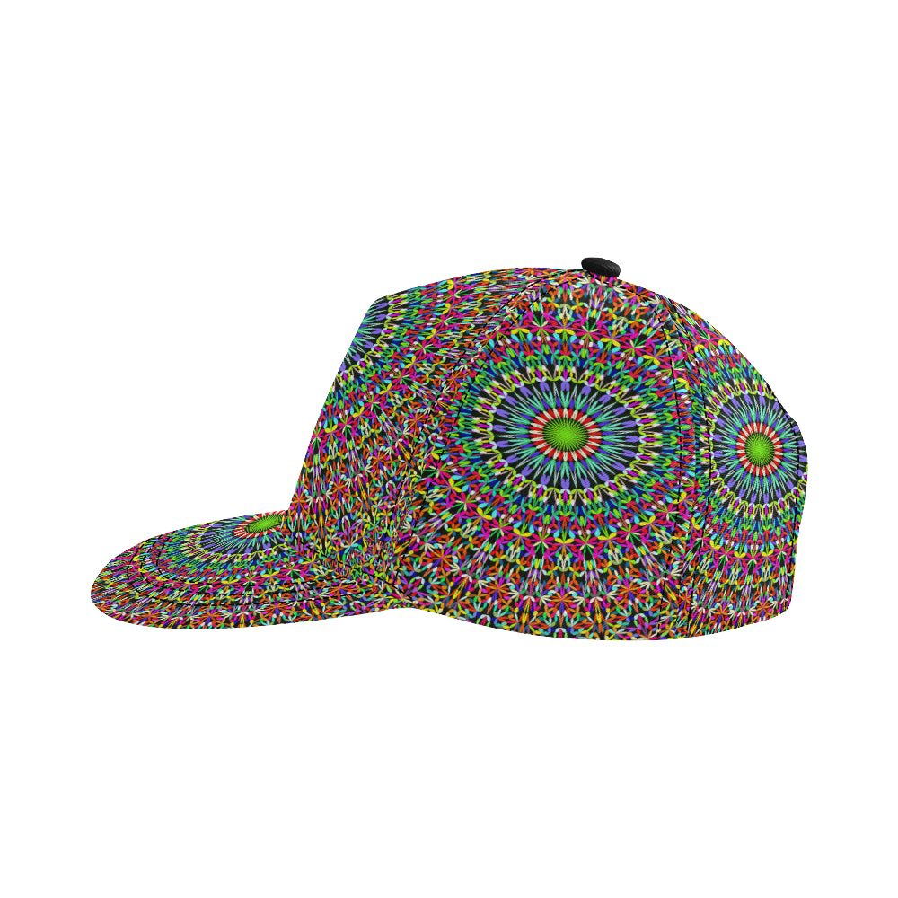 Bohemian Colorful Style Print Snapback Cap