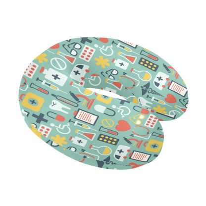 Medical Pattern Print Design 02 U-Shaped Travel Neck Pillow