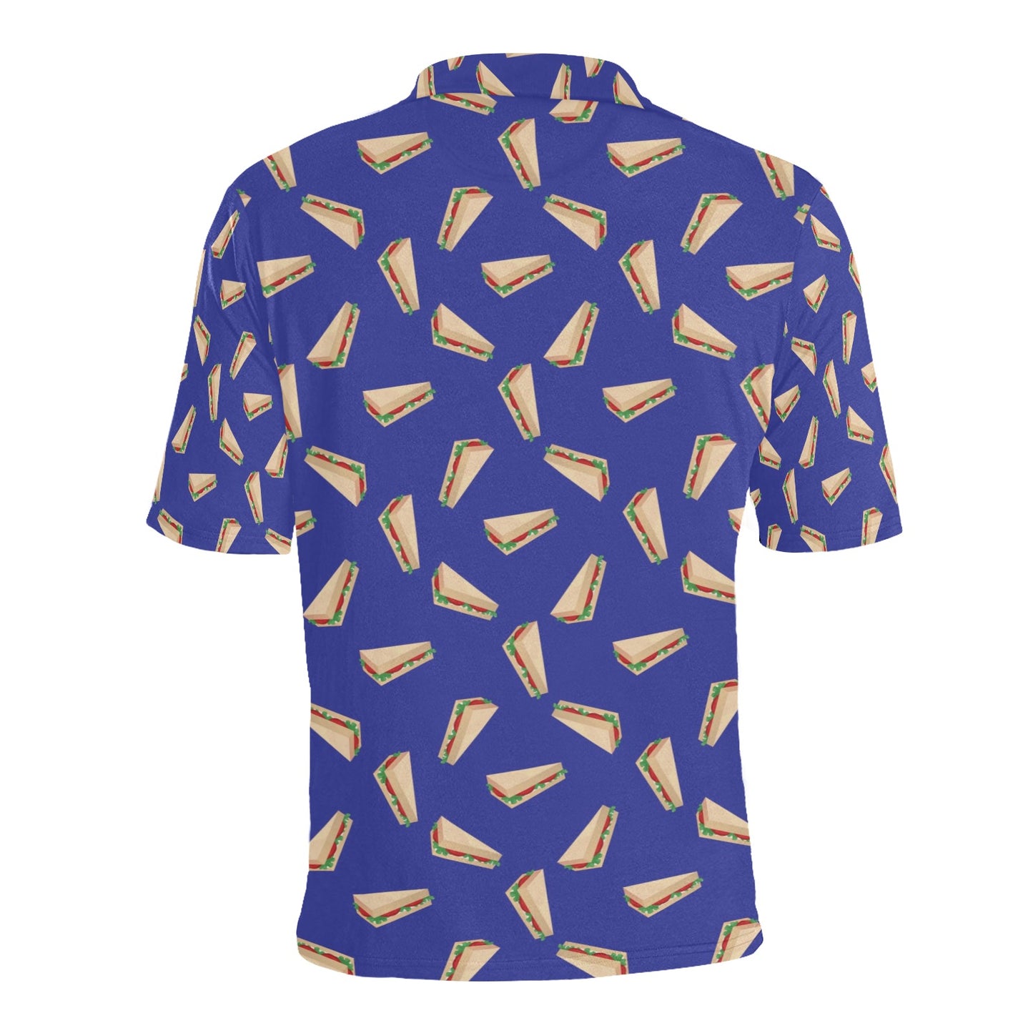 Sandwich Print Design LKS303 Men Polo Shirt