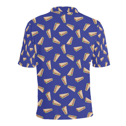 Sandwich Print Design LKS303 Men Polo Shirt