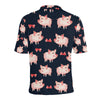 Pig Cute Pattern Print Design 02 Men Polo Shirt