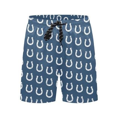 Horseshoe Print Design LKS301 Men's Swim Trunks Beach Shorts