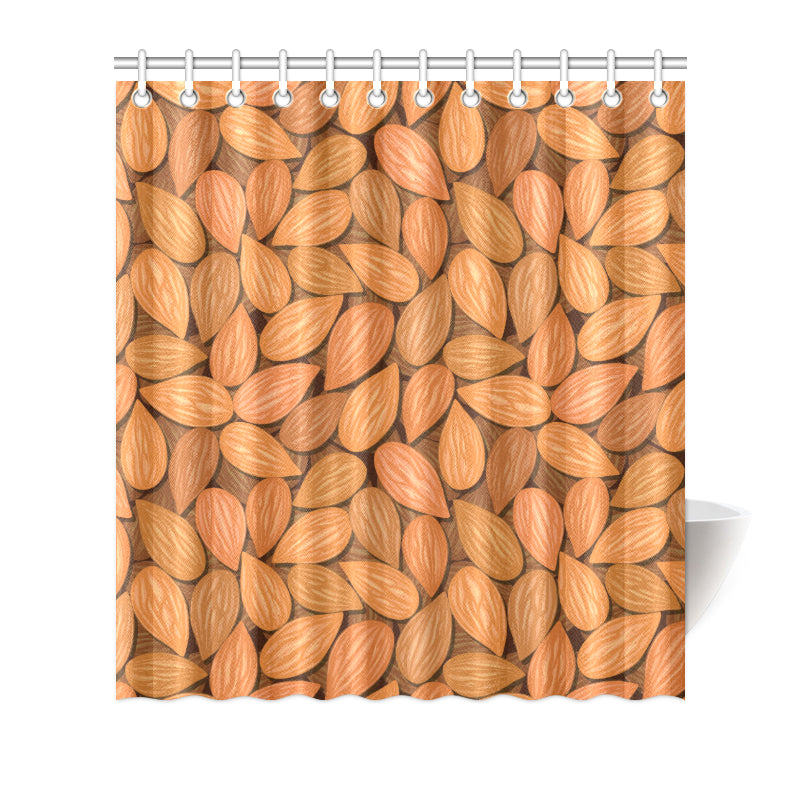 Almond Pattern Print Design 01 Shower Curtain