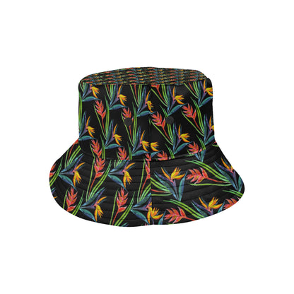 Heliconia Pattern Print Design HL04 Unisex Bucket Hat