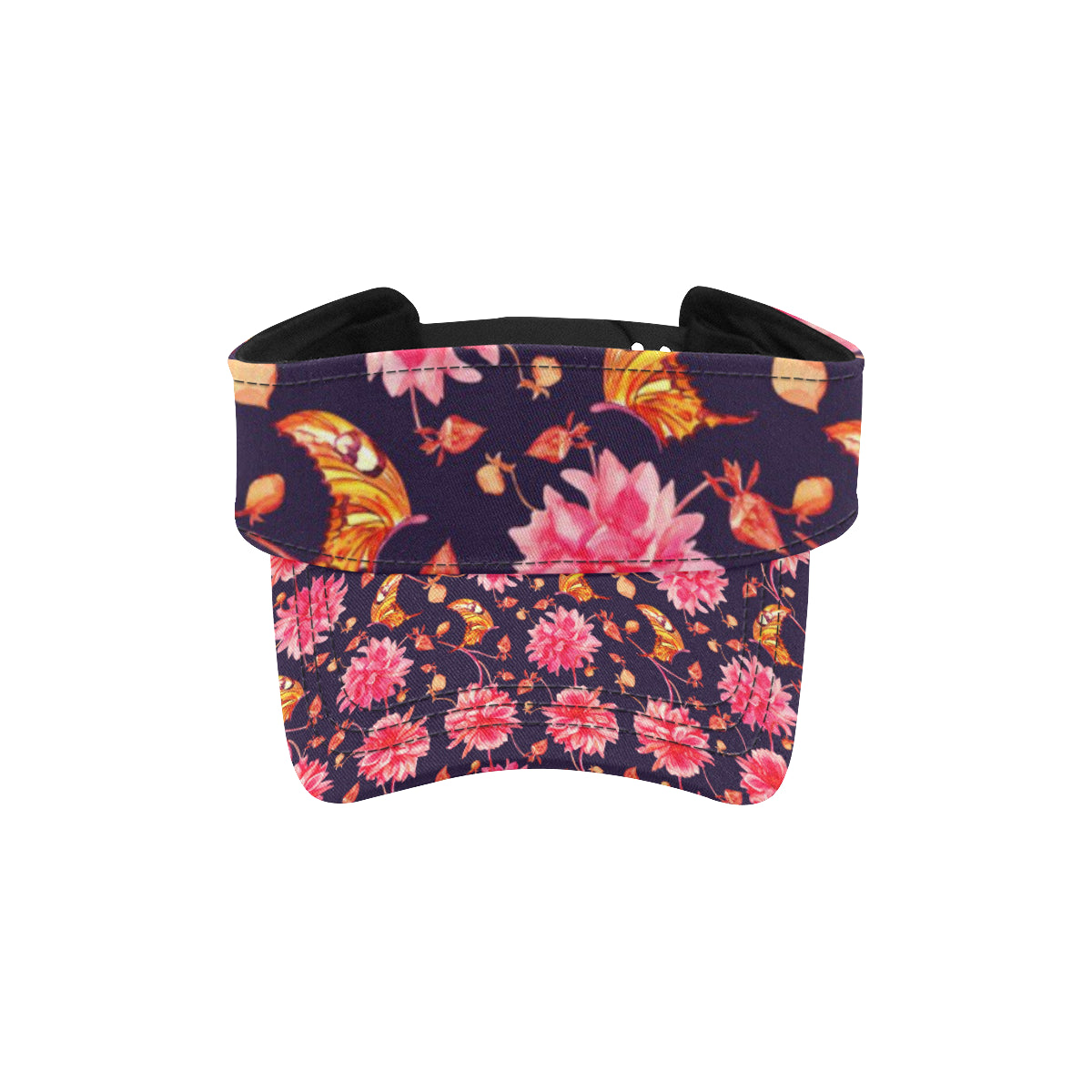 Dahlia Pattern Print Design DH03 Unisex Sun Visor