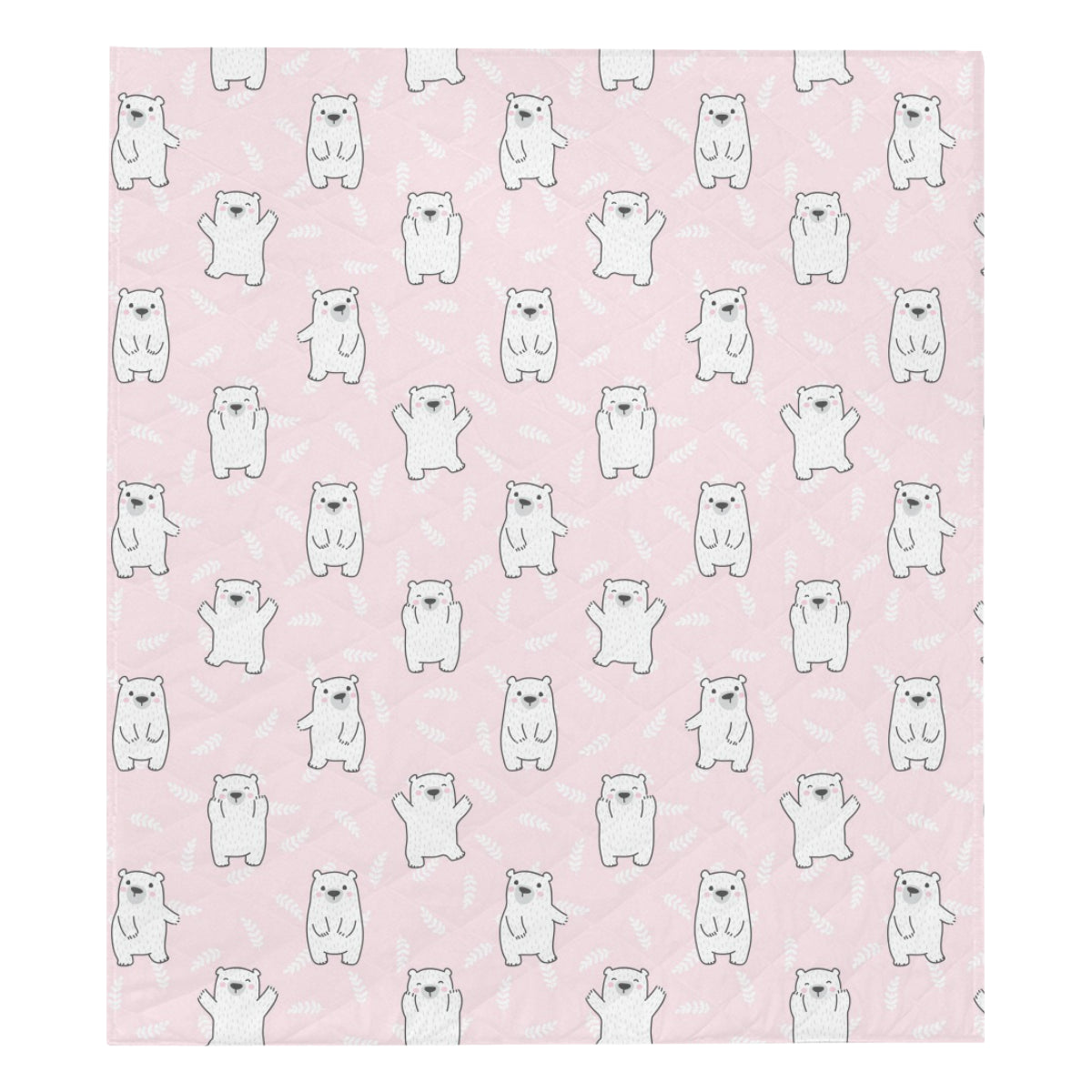Polar Bear Pattern Print Design PB09 Premium Quilt