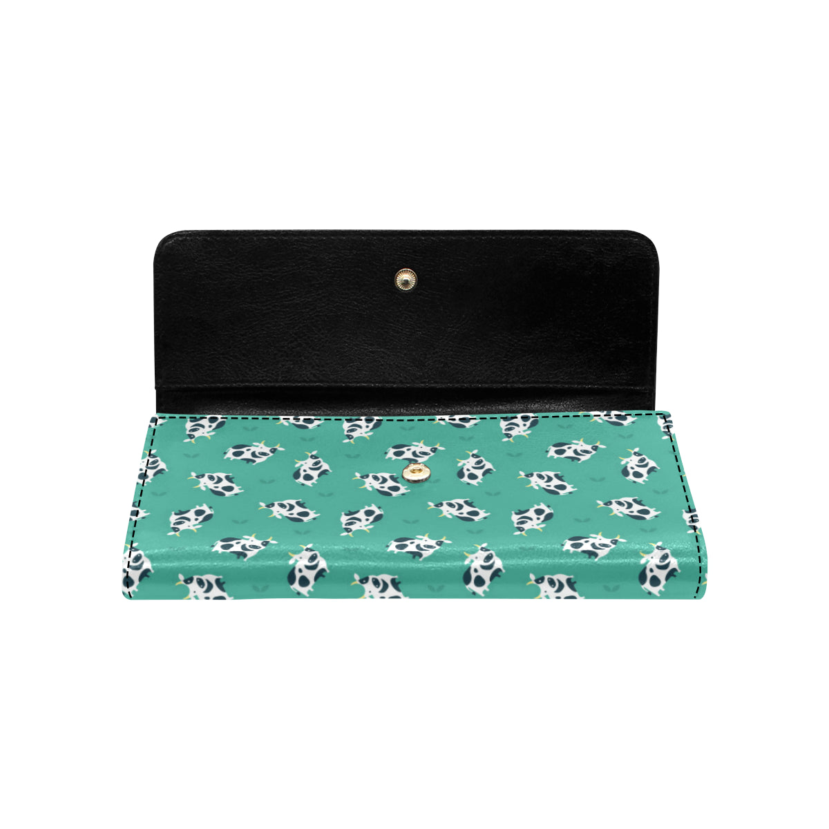 Cow Pattern Print Design 03 Women's Trifold Wallet