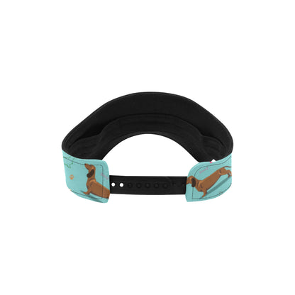 Dachshund Paw Decorative Print Pattern Unisex Sun Visor