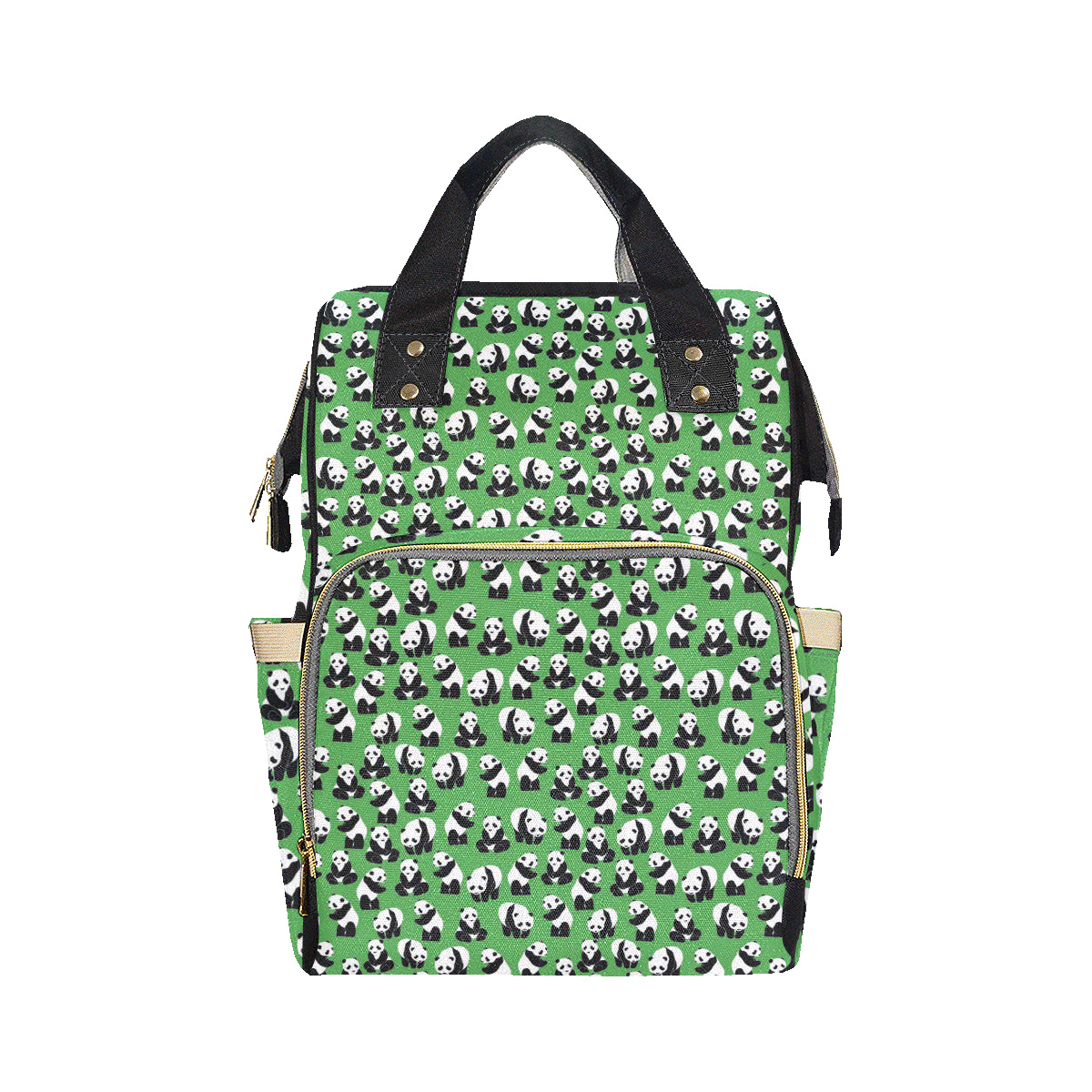 Panda Bear Pattern Themed Print Diaper Bag Backpack