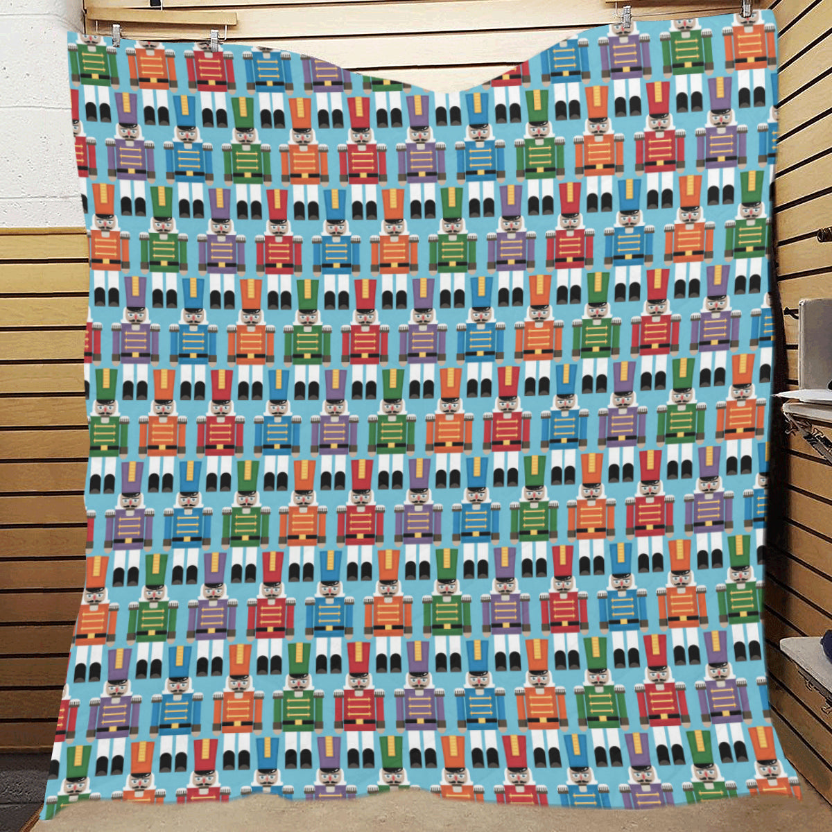 Nutcracker Pattern Print Design A02 Premium Quilt