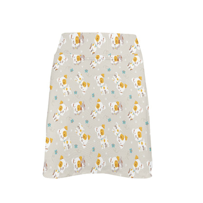 Russell Terriers Print Design LKS306 17" Golf & Pickleball Skort with Pockets