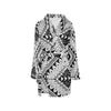 Samoan Tattoo Style Print Design LKS307 Women's Fleece Robe