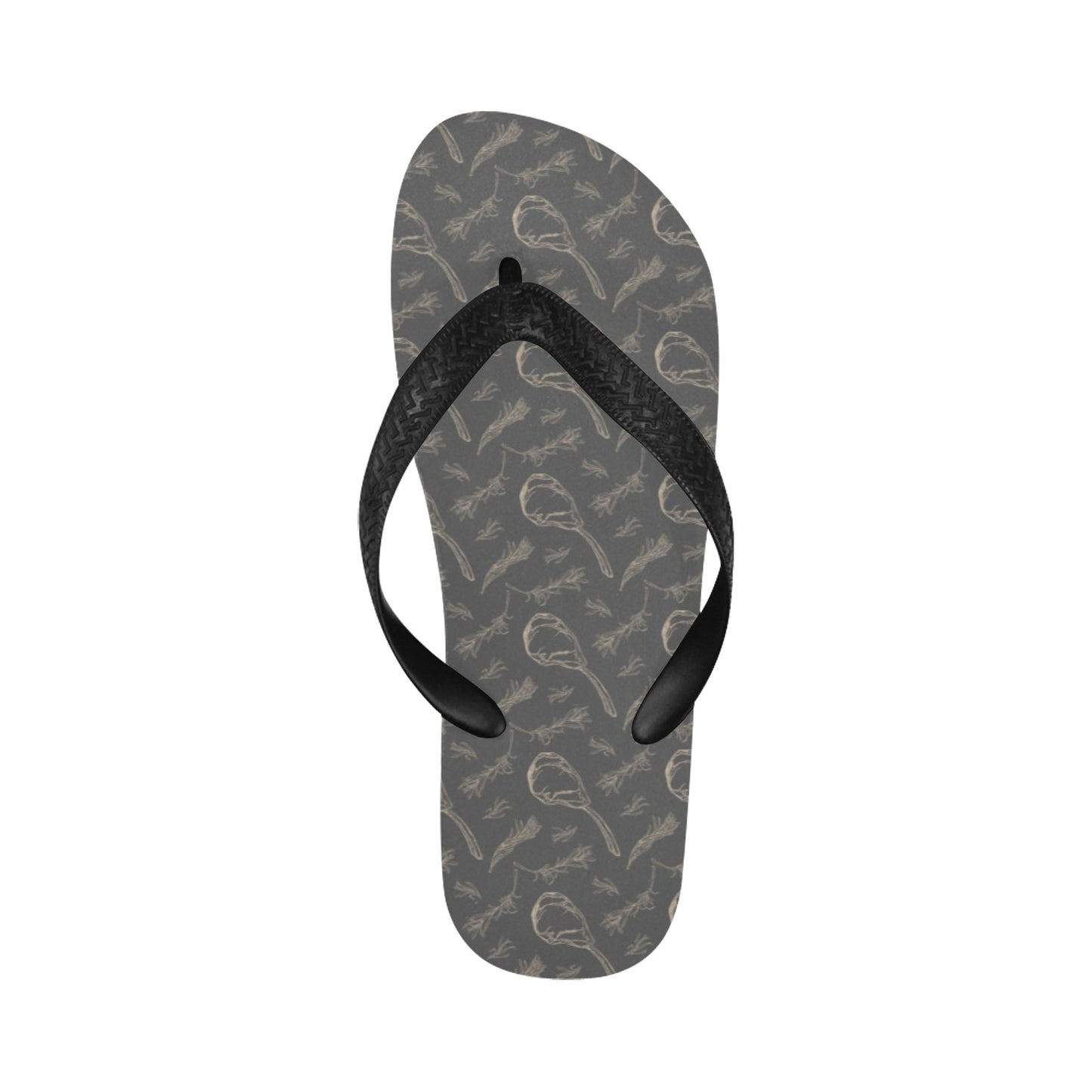 Steak Print Design LKS302 Flip Flops