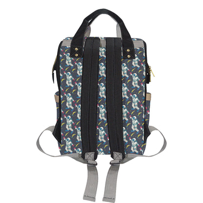 Astronaut Pattern Print Design 04 Diaper Bag Backpack
