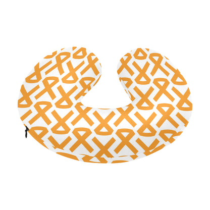 Appendix cancer Pattern Print Design 02 U-Shaped Travel Neck Pillow
