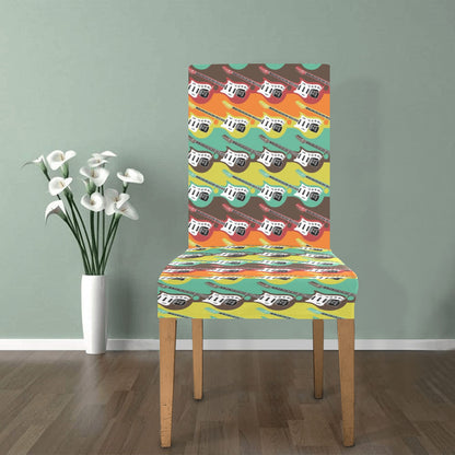 Electric Guitar Print Design LKS401 Dining Chair Slipcover