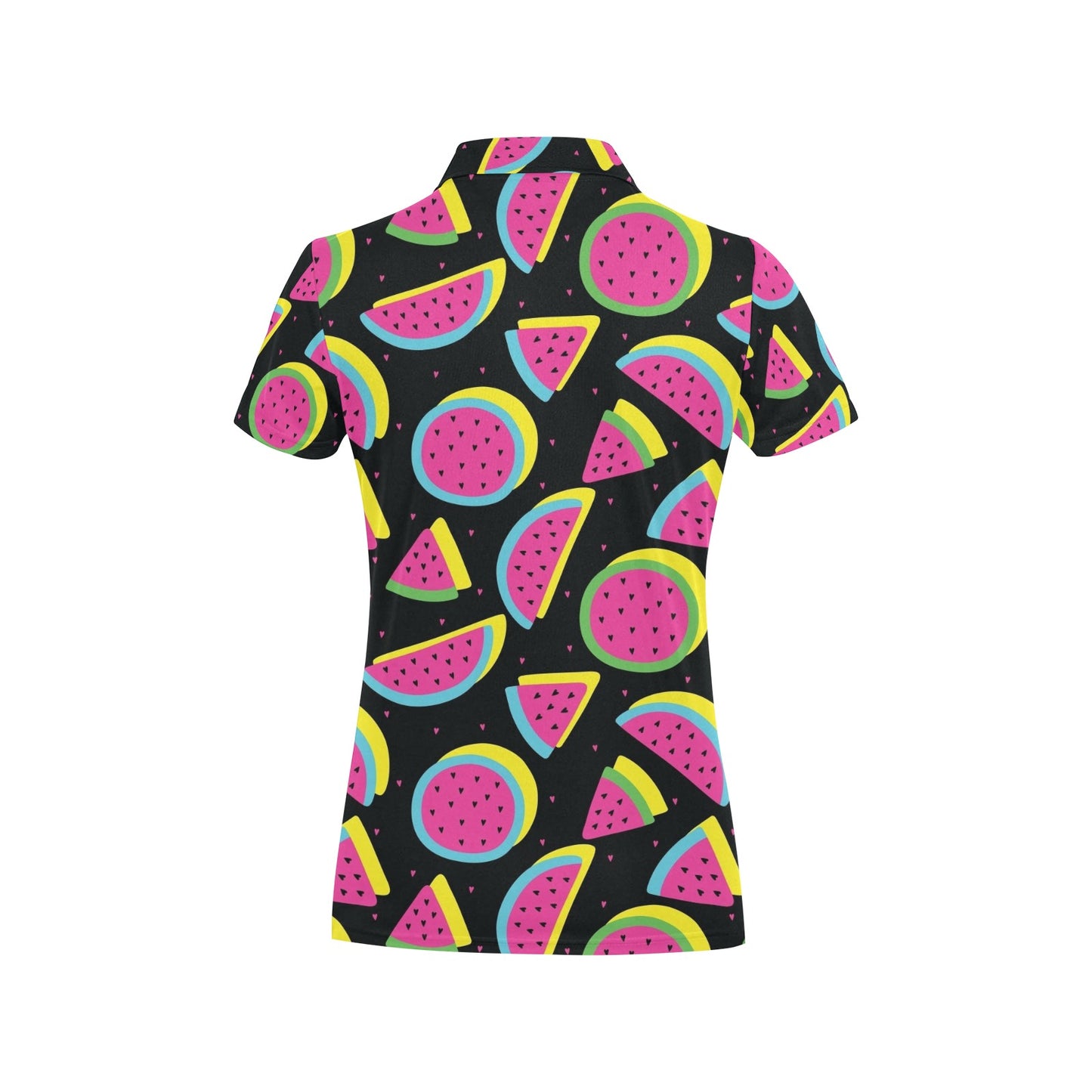 Watermelon Pattern Print Design WM07 Women's Polo Shirt