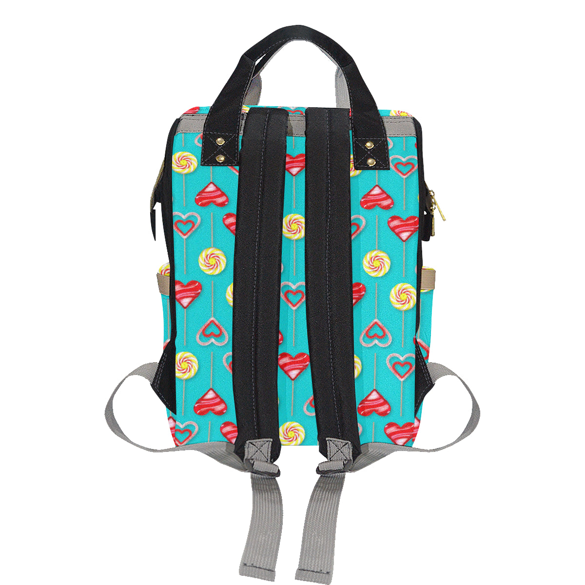 Lollipop Pattern Print Design LL06 Diaper Bag Backpack