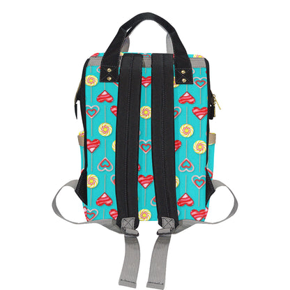 Lollipop Pattern Print Design LL06 Diaper Bag Backpack