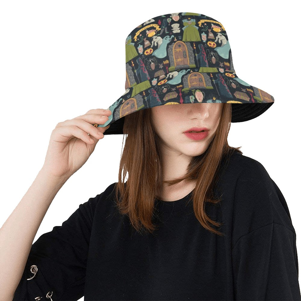Creepy Halloween Print Design LKS304 Unisex Bucket Hat