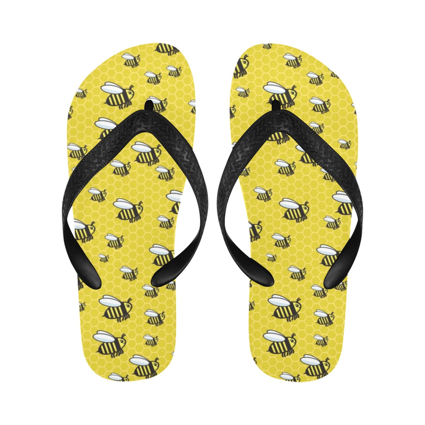 Bee Cute Print Design LKS308 Flip Flops