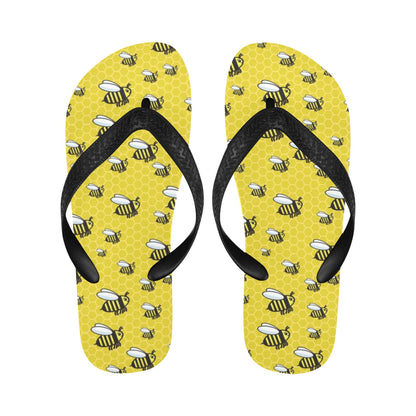 Bee Cute Print Design LKS308 Flip Flops
