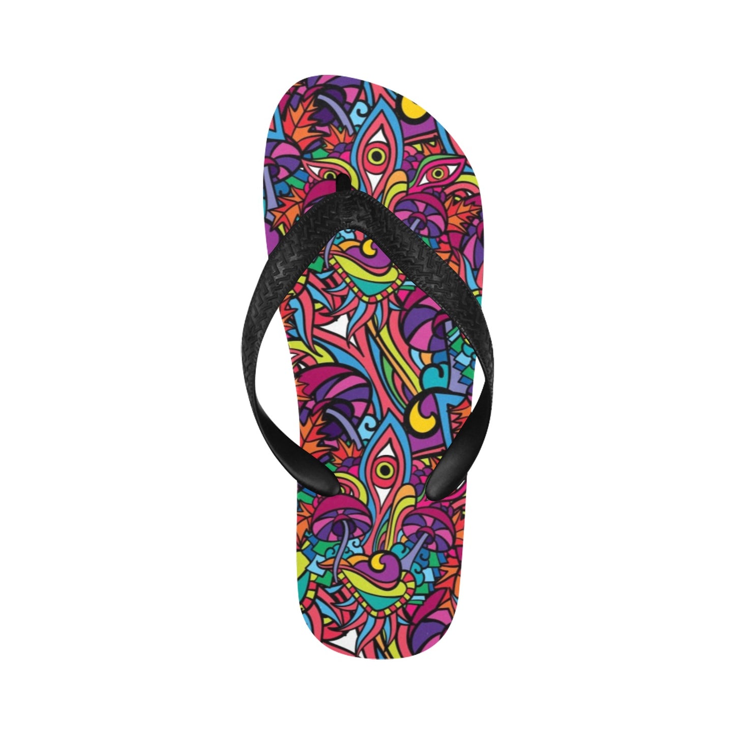 Trippy Print Design LKS302 Flip Flops