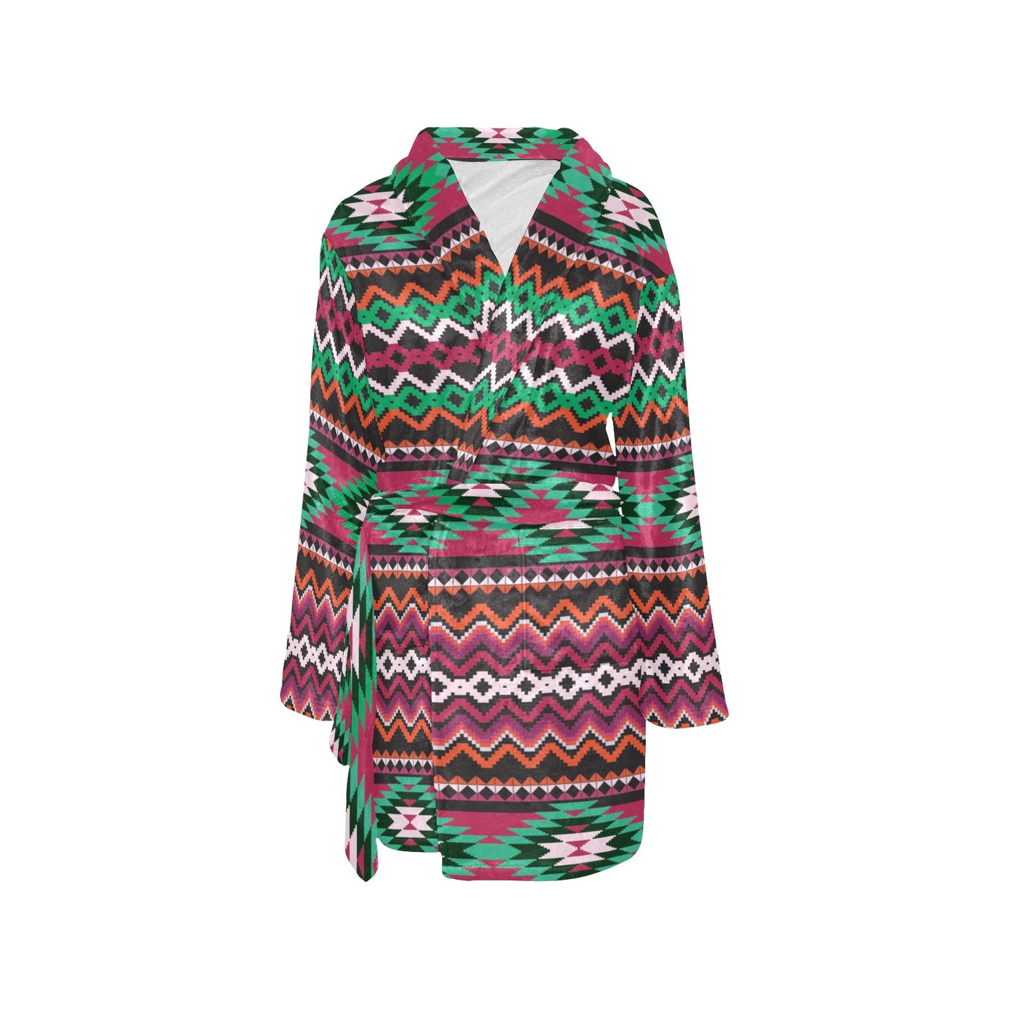 Mexican Pattern Print Design 01 Women's Fleece Robe