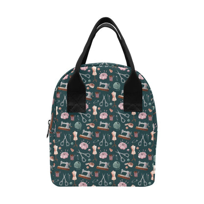 Sewing Equipment Print Design LKS307 Insulated Lunch Bag