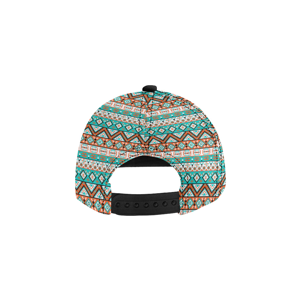 Navajo Style Print Pattern Snapback Cap