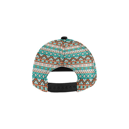 Navajo Style Print Pattern Snapback Cap