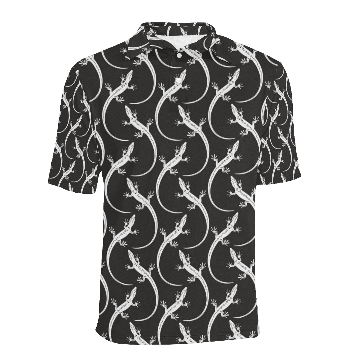 lizard Pattern Print Design 01 Men Polo Shirt