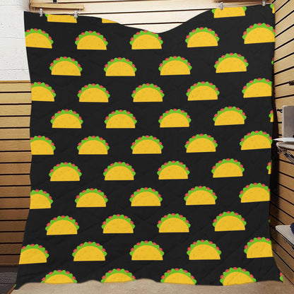 Taco Pattern Print Design TC06 Premium Quilt