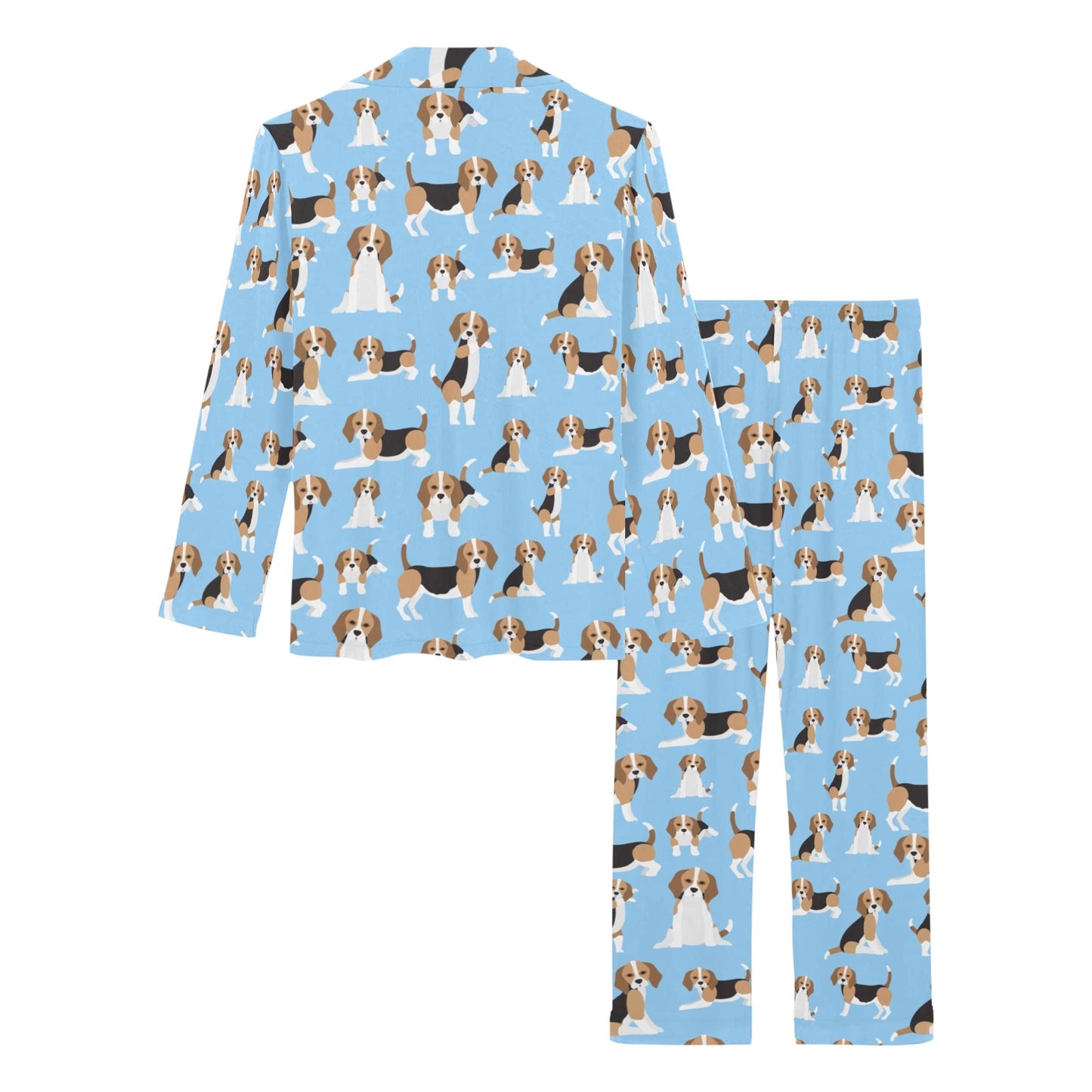 Beagle Pattern Print Design 03 Women's Long Pajama Set
