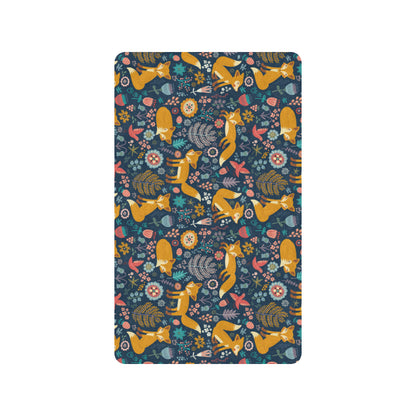 Fox Cute Jungle Print Pattern Rubber Doormat