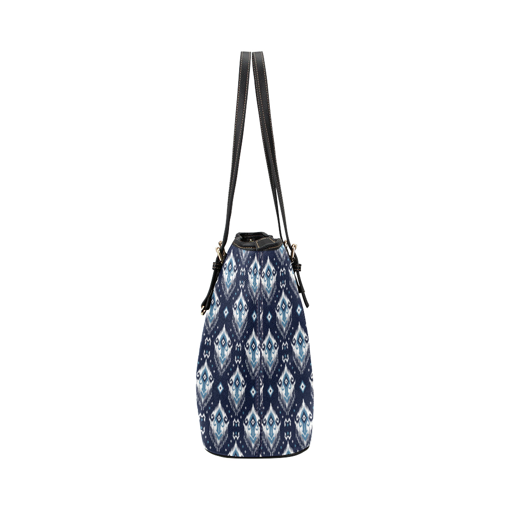Ethnic Ornament Print Pattern Leather Tote Bag