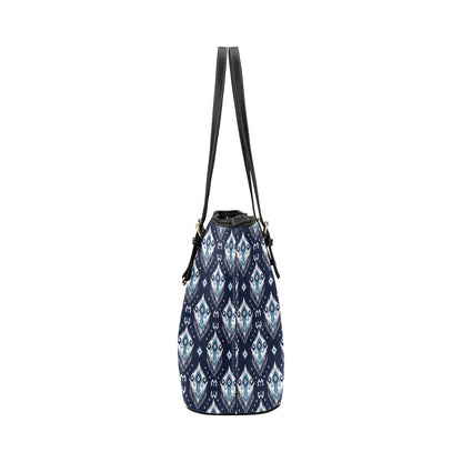 Ethnic Ornament Print Pattern Leather Tote Bag
