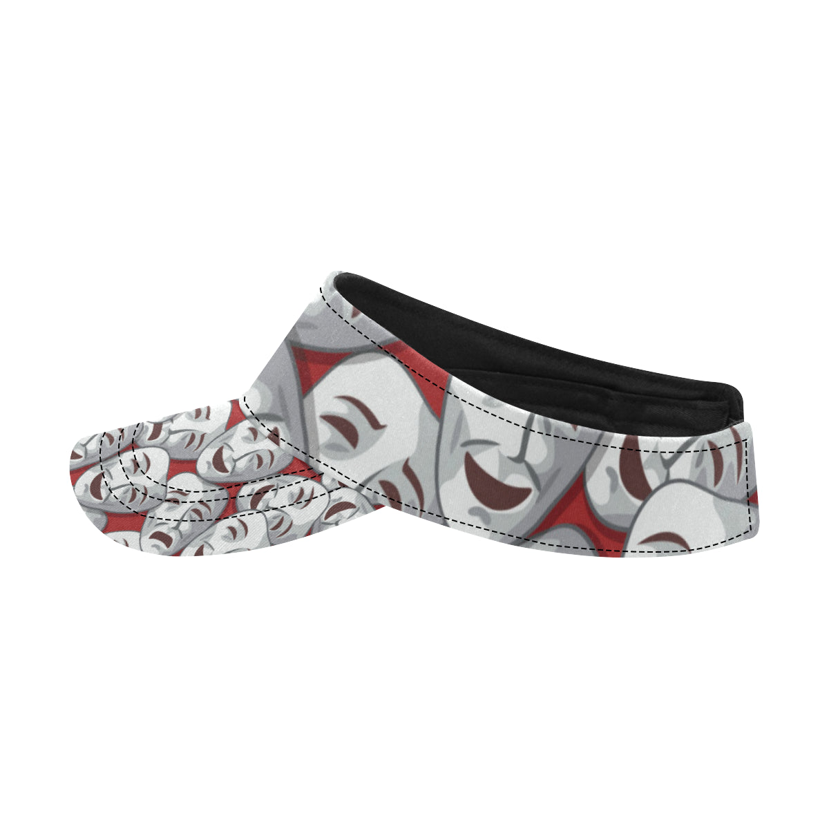 Acting Mask Pattern Print Design 01 Unisex Sun Visor