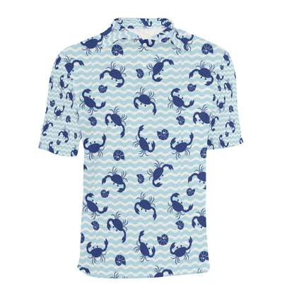 Crab Pattern Print Design 04 Men Polo Shirt
