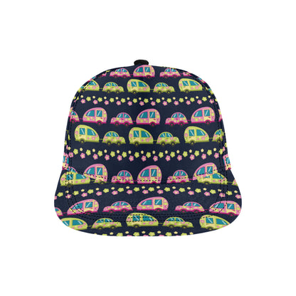 Camper Cute Camping Design No 3 Print Snapback Cap