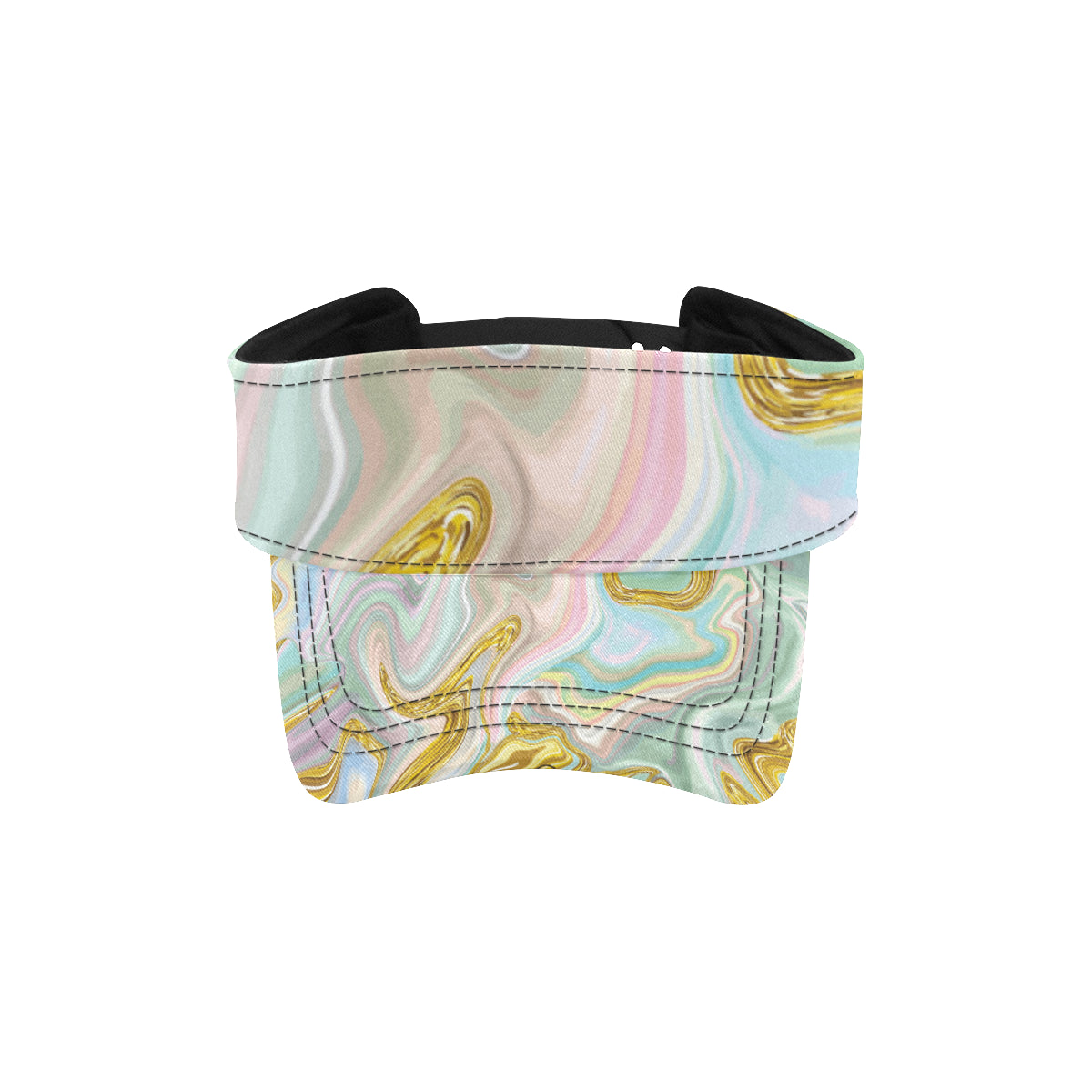 Gold Sweet Marble Unisex Sun Visor