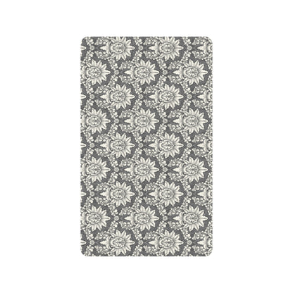 Damask Elegant Print Pattern Rubber Doormat