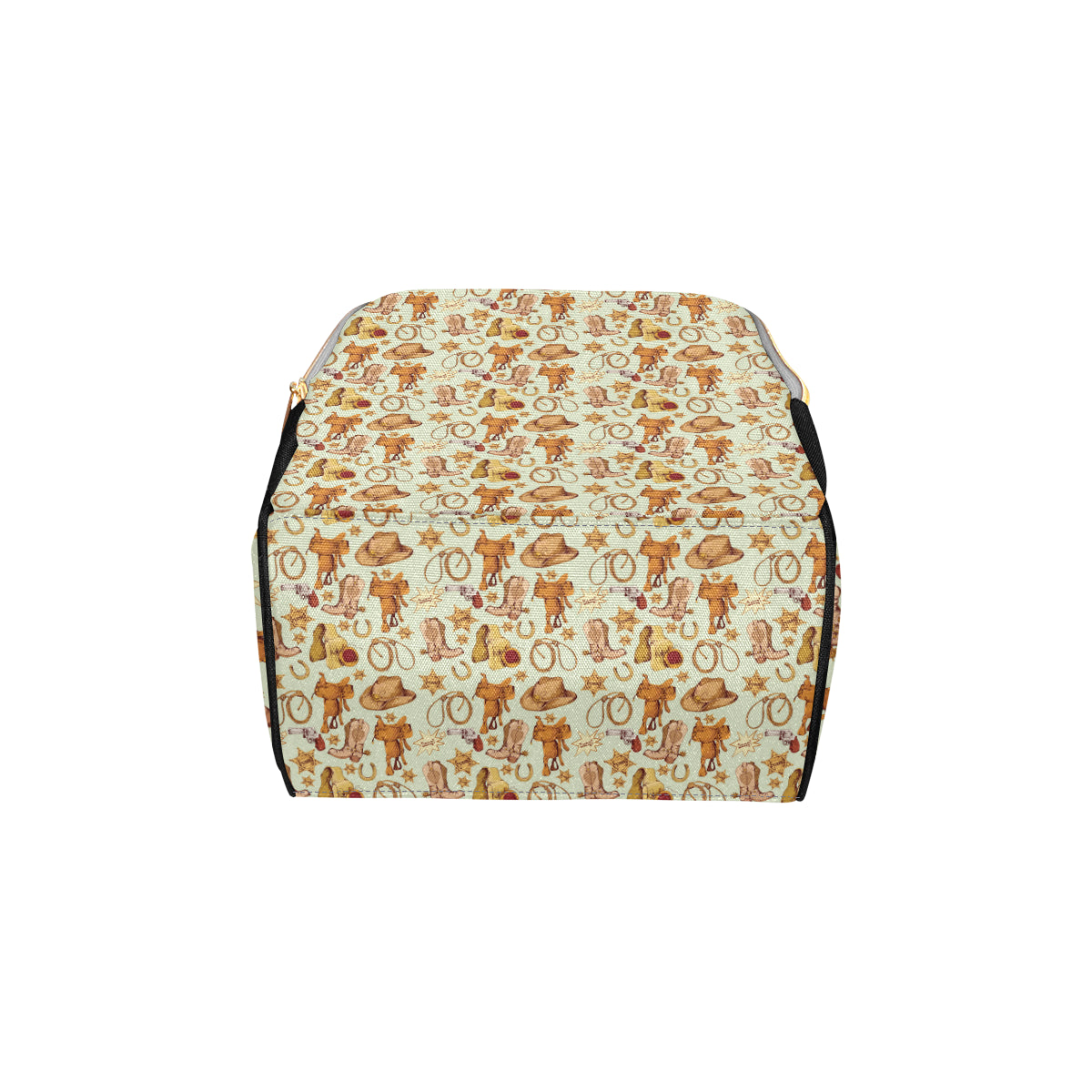 Western Cowboy Design Pattern Diaper Bag Backpack