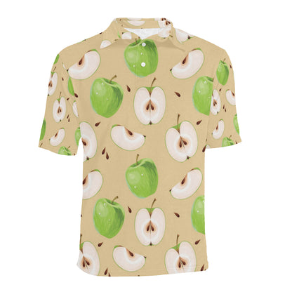 Apple Pattern Print Design AP07 Men Polo Shirt